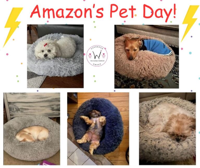 Amazon’s Pet Day! Save on Donut Round Faux Fur pet bed!!
