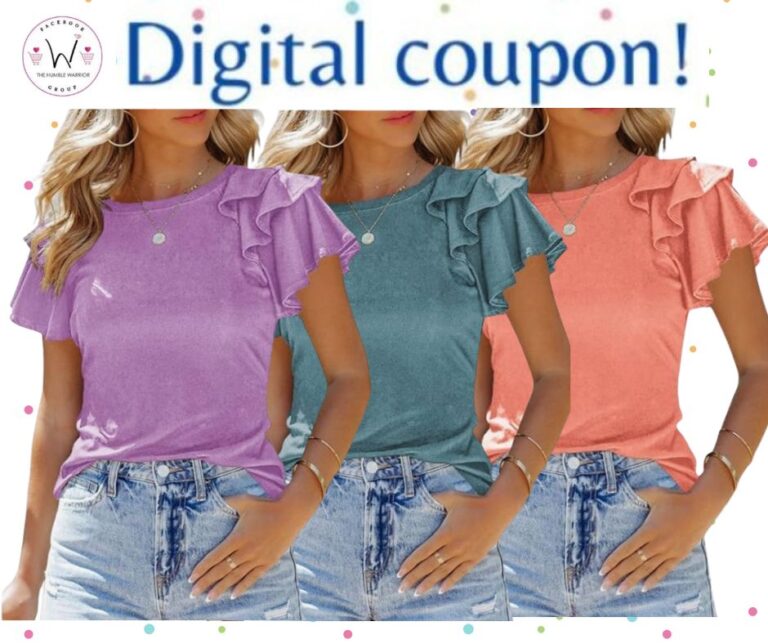 Ruffle Short Sleeve Top by SHEWIN!