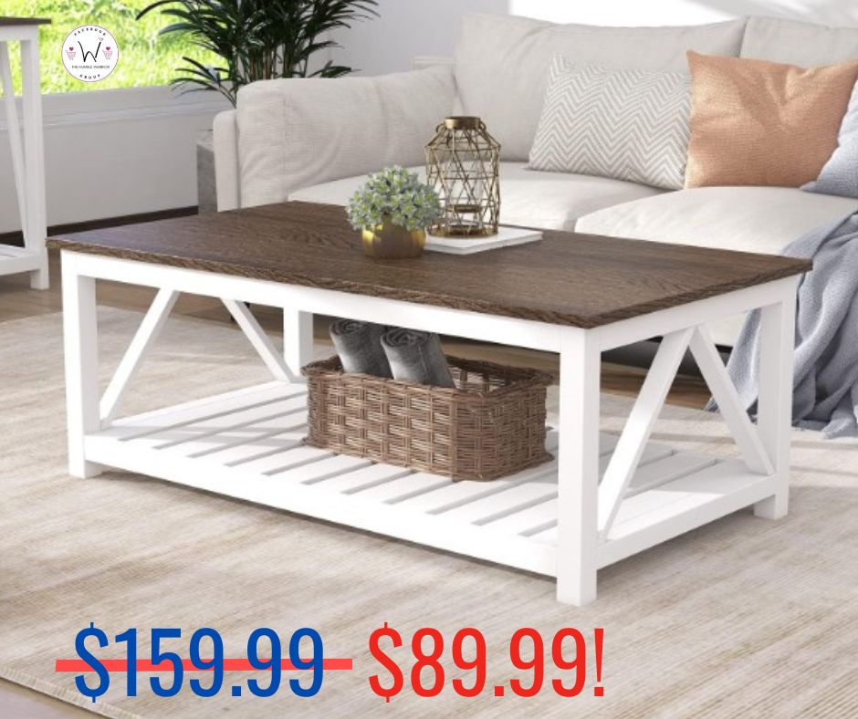Farmhouse Rustic Coffee Table!