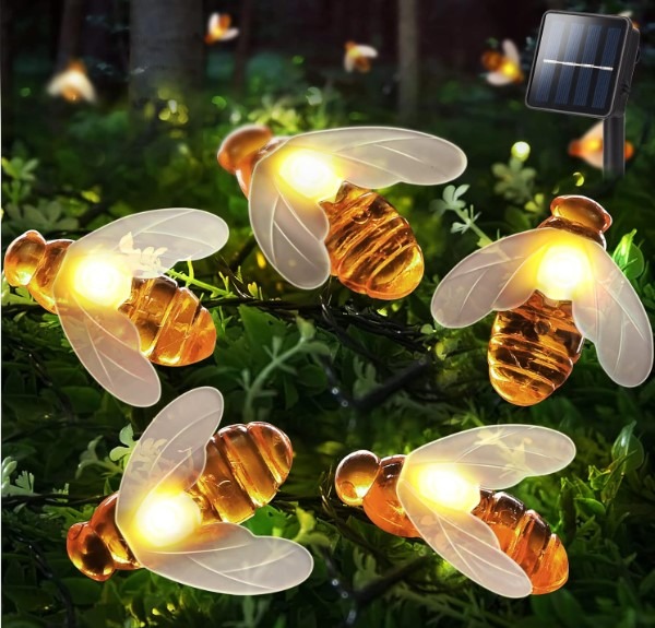 Honey Bees solar string lights!