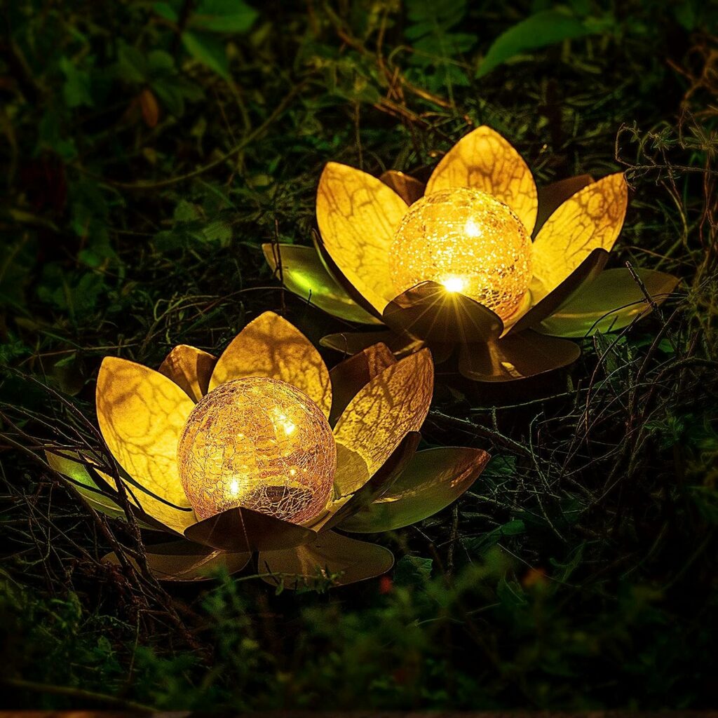 Solar Poweres Lotus Lights