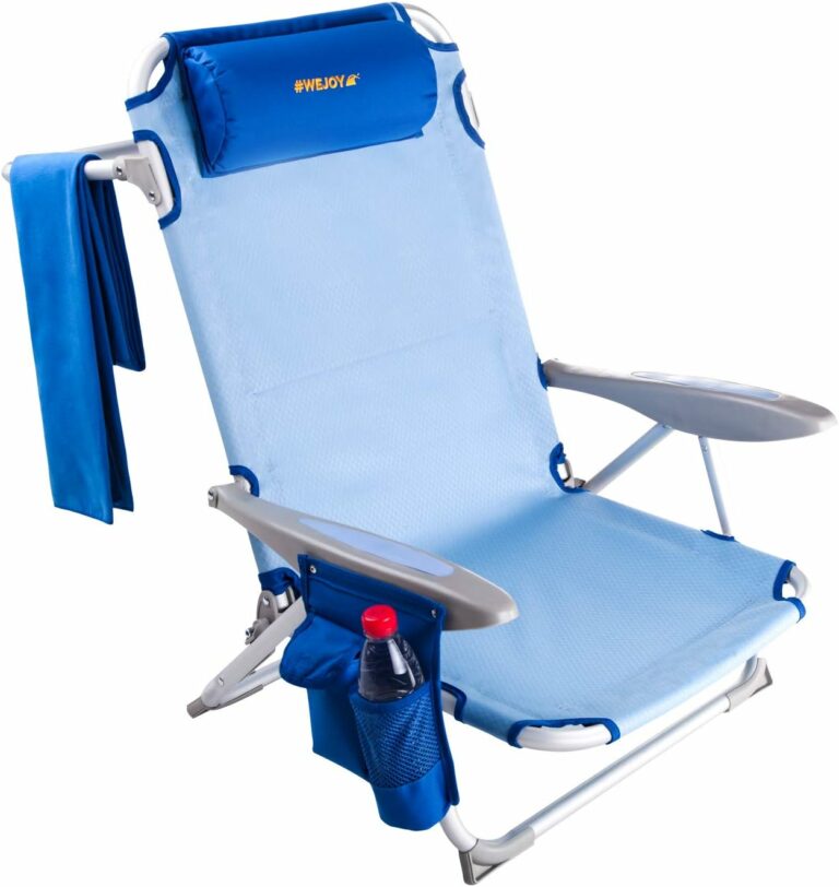 Aluminum Lightweight 4-Position Backpack Beach Chair ️