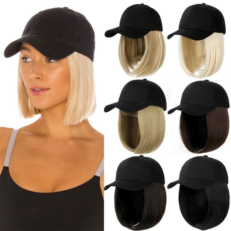 Baseball Cap with Hair Extensions