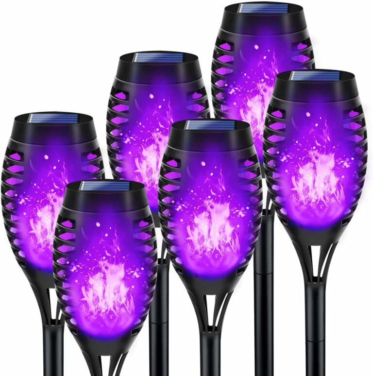 Set of 6 Purple Solar Halloween Lights!