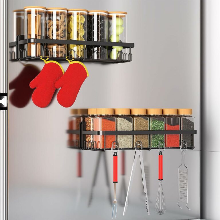 EAZOO 2-Pack of Magnetic Spice Rack Organizer!