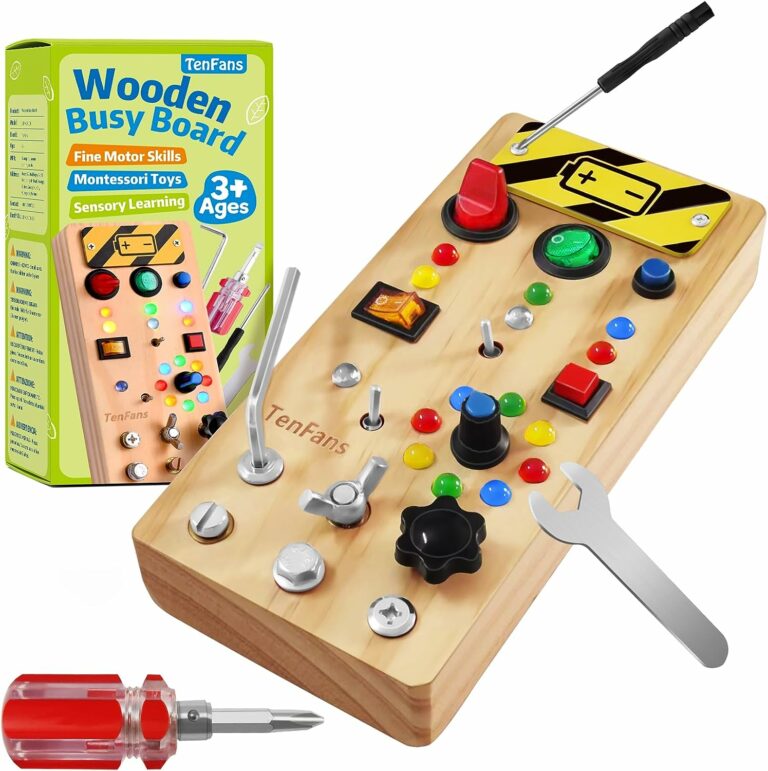 TenFans Wooden Montessori Busy Board!