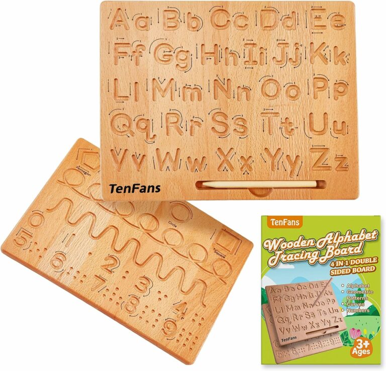 Wooden Alphabet Tracing Board Educational Toy!