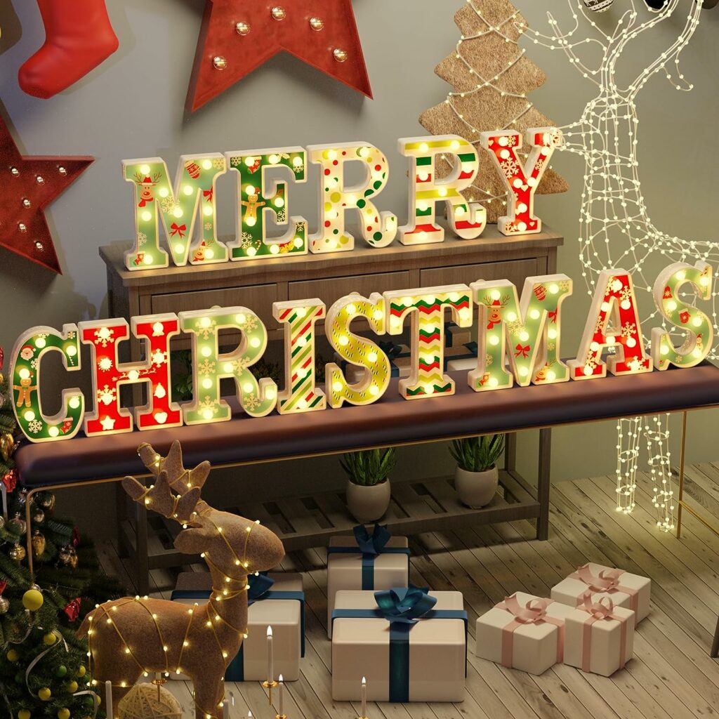 Atroner MERRY CHRISTMAS LED Indoor Lights!