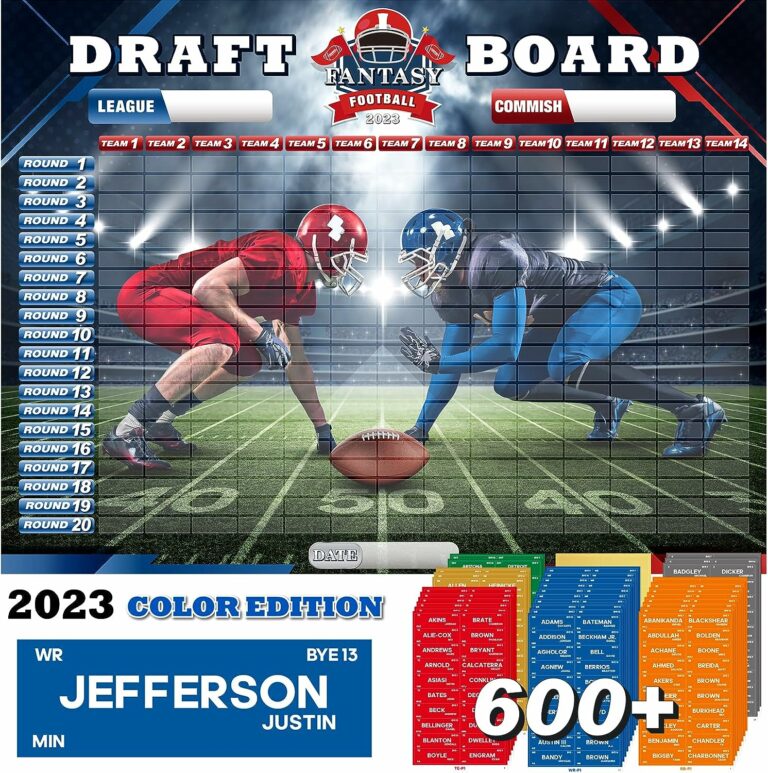 Fantasy Football Draft Board 2023-2024