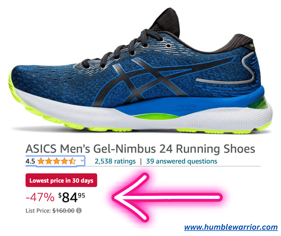 ‍️ ASICS Men’s Gel-Nimbus 24 Running Shoes