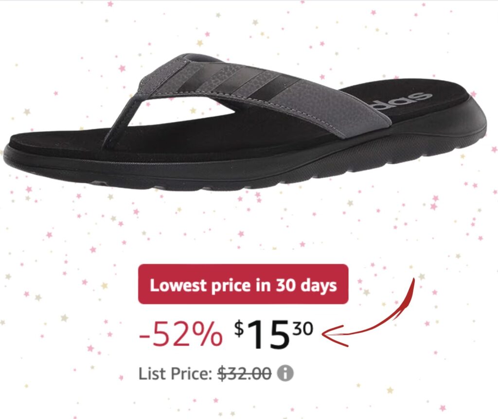 adidas Men’s Comfort Flip Flop Slide Sandal