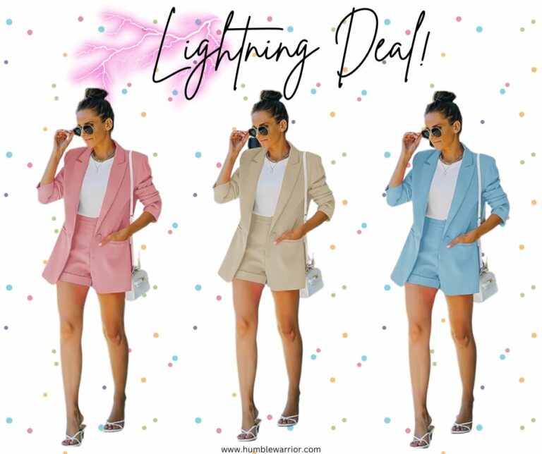 2 Piece blazer with shorts set!
