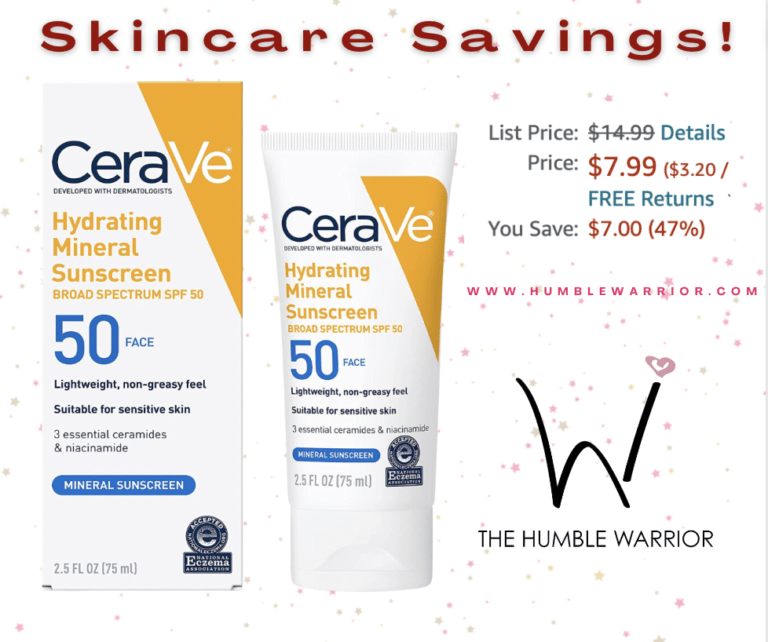 CeraVe 100% Mineral Sunscreen for Face!