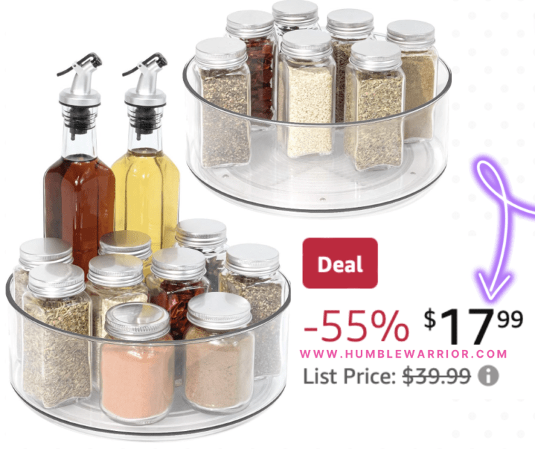 Tiblue Lazy Susan Rotating 2-Pack Organizers!