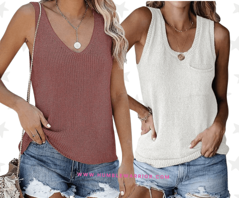 Besshoppie Women’s Lightweight Knitted V-Neck Sweater Vest!
