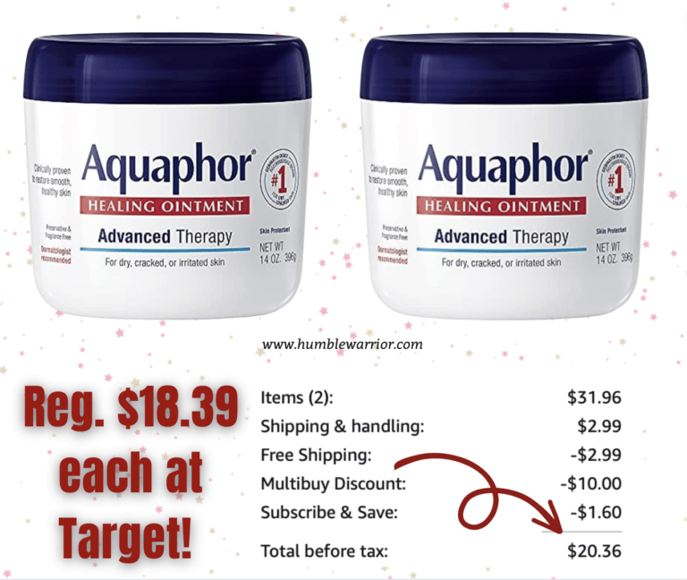 Aquaphor Savings – you get two!