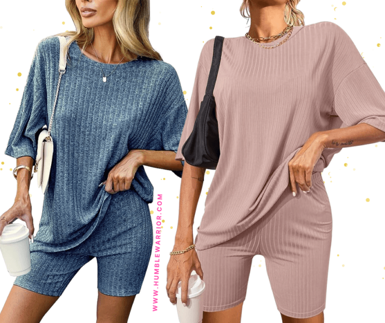 Ekouaer 2-Piece Lounge Set T-Shirt & Biker Shorts!