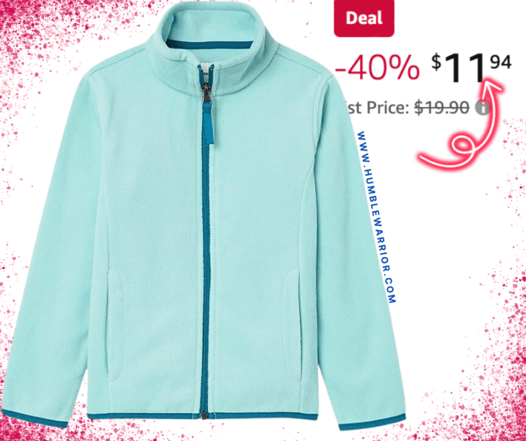 Amazon Essentials Girl’s Polar Fleece Zip Up!