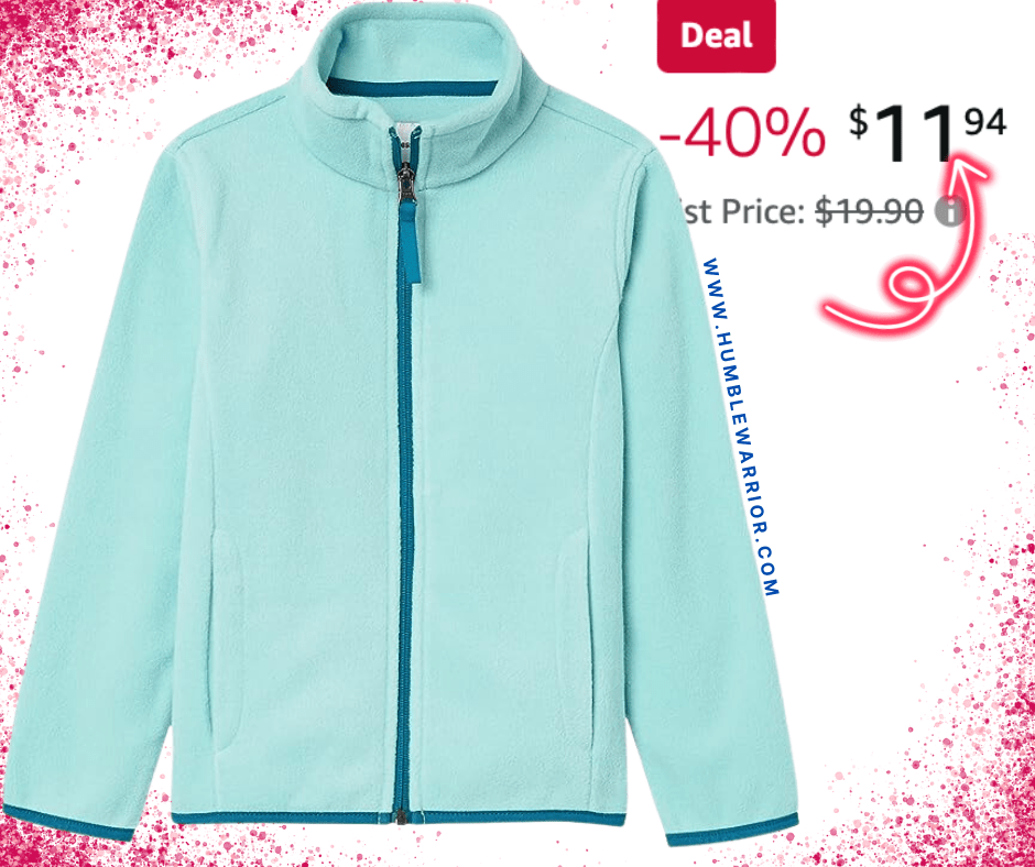 Amazon Essentials Girl’s Polar Fleece Zip Up!