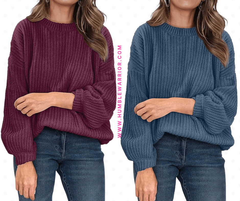 PRETTYGARDEN WOmen’s Ribbed Knit Pullover Sweater!