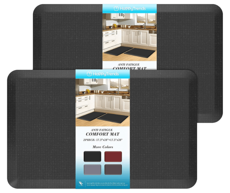 HappyTrend 2-Piece Cushioned Anti-Fatigue Kitchen Mat Set!