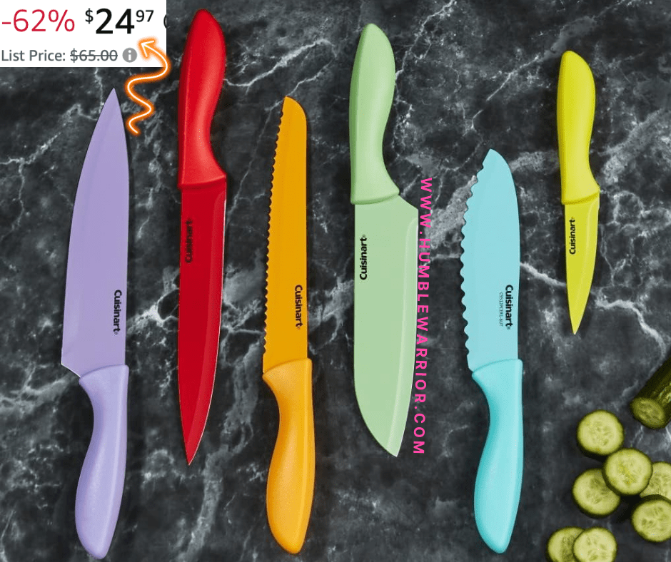 Cuisinart Set of 12 Kitchen Knives with Blade Guards!