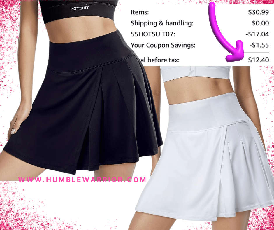 HOTSUIT Women’s High Waisted Tennis Skirts with Shorts!