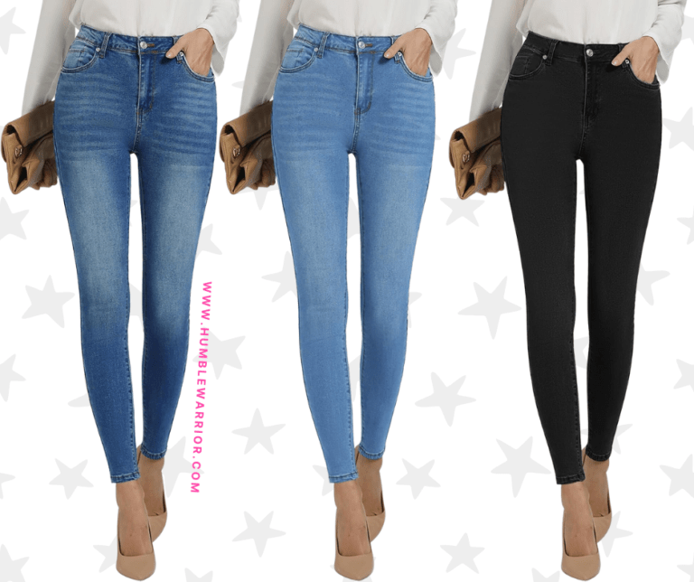 GRAPENT High Waisted Stretch Skinny Jeans!