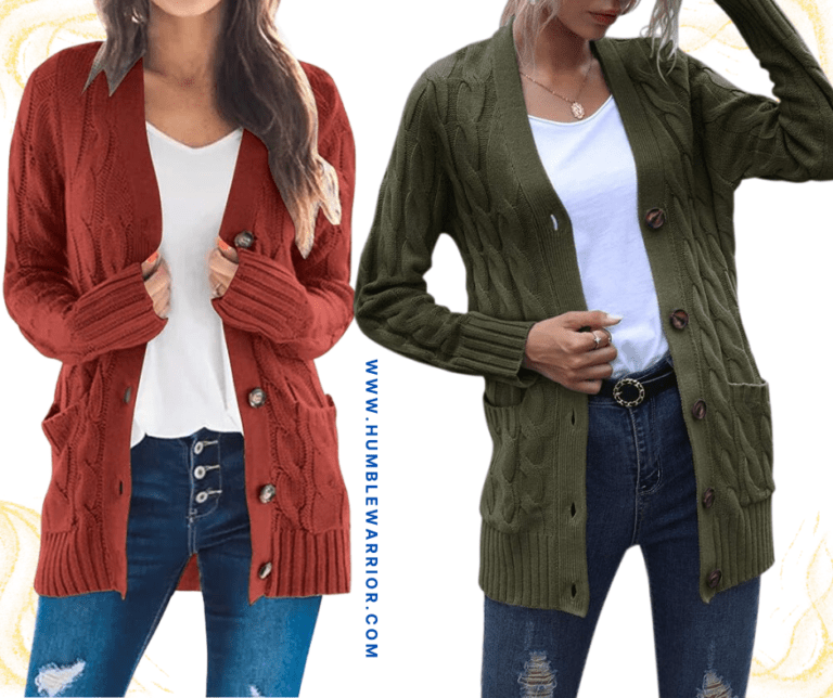 MEROKEETY Cable Knit Cardigan!