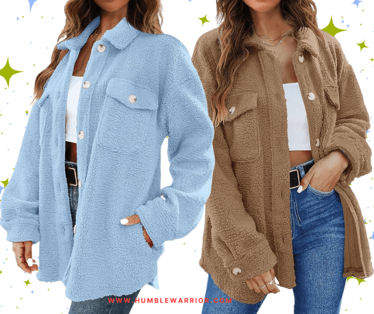 TECREW Sherpa Fleece Button Down Jacket!