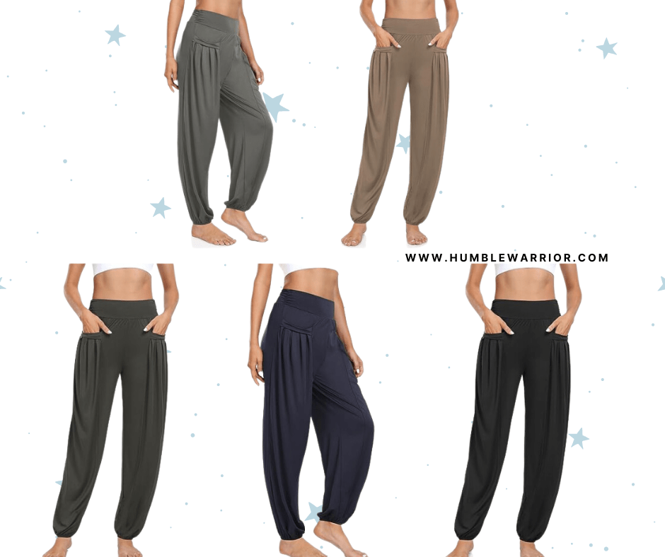 ELGOGY High Waisted Flowy Harem Joggers!