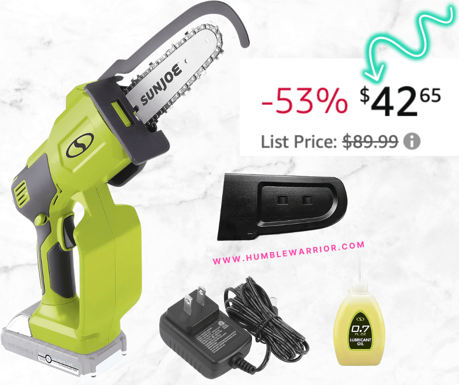 Sun Joe Cordless Mini Chain Saw!