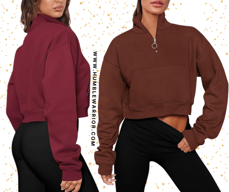PRETTYGARDEN Women’s Long Sleeve Zipper Cropped Sweatshirt!