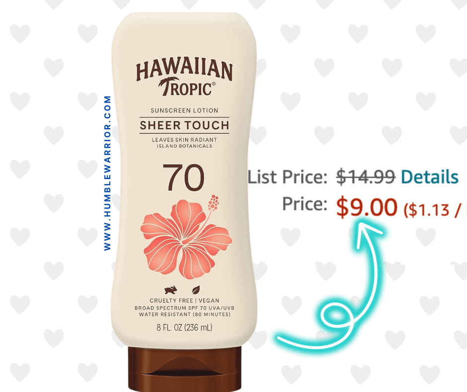 Hawaiian Tropic SPF 70 Sheer Touch Suncreen!