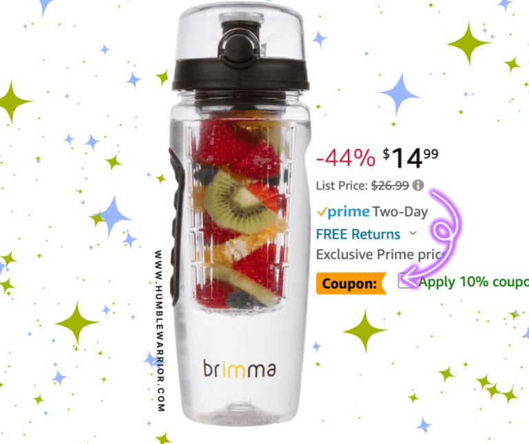 Brimma 32 oz Leakproof Fruit Infuser Water Bottle!