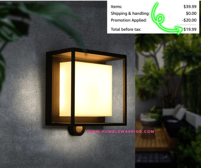 URORU Solar Motion Sensor Porch Light!