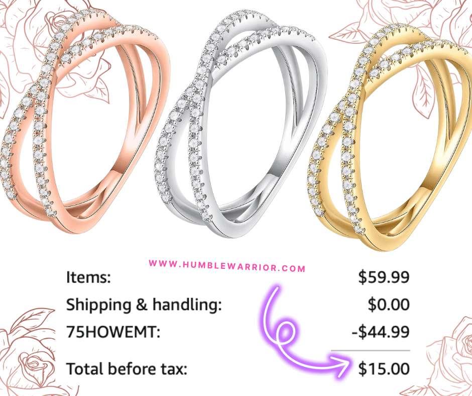 Moissanite Half-Eternity Gold-Plated Rings!