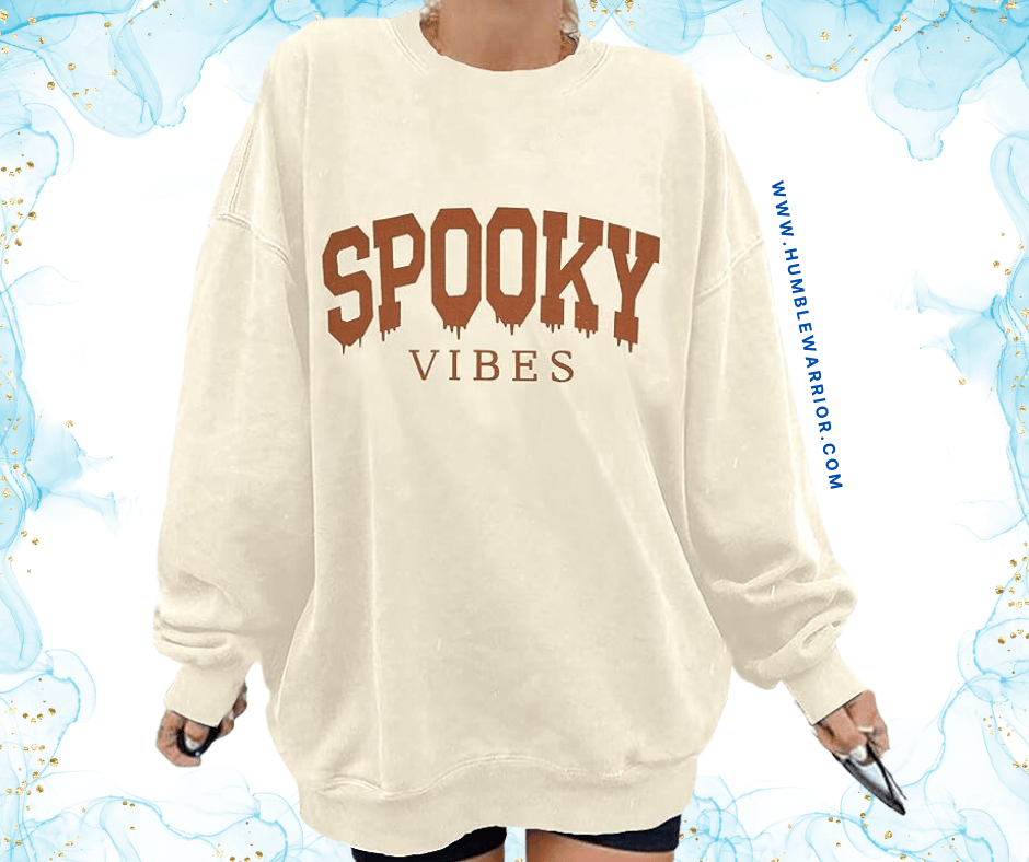 BANGELY Spooky Vibes Oversized Sweatshirt!