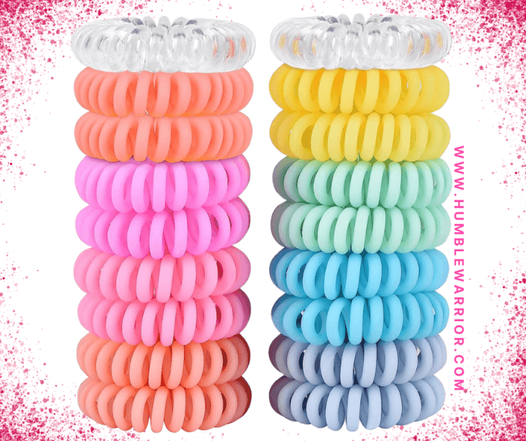 TIZZYT 18-Pack of TIZZYT Spiral Crease Hair Ties!