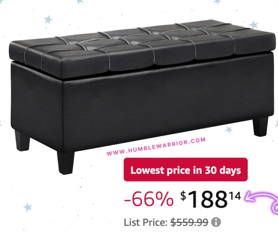 SIMPLIHOME 44-inch Lift-Top Storage Ottoman!