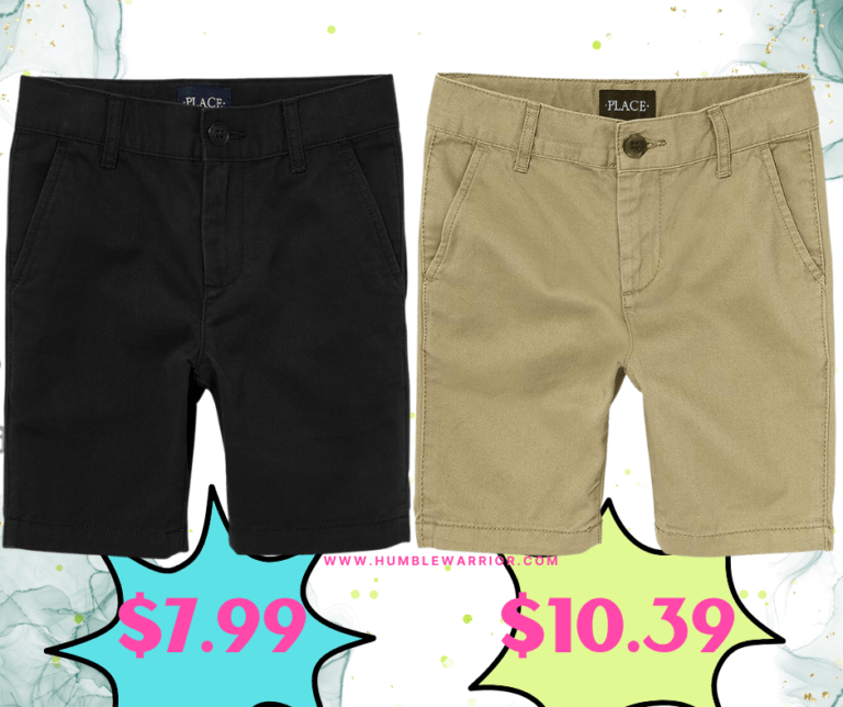 Childrens Place Boy’s Stretch Chino Shorts!