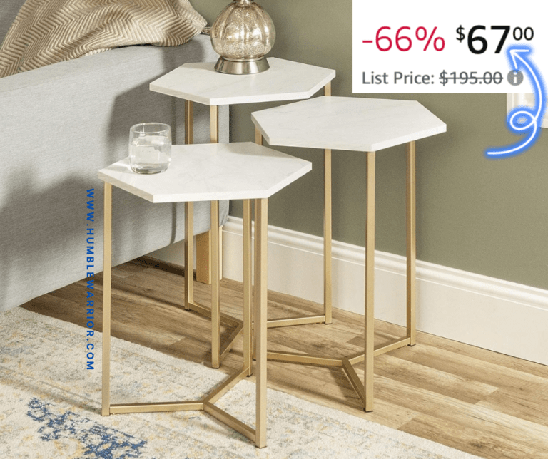 Walker Edison Set of 3 Nesting Side End Tables!