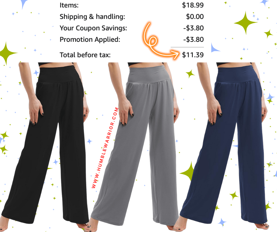 CADITEX High Waisted Wide-Leg Palazzo Pants!