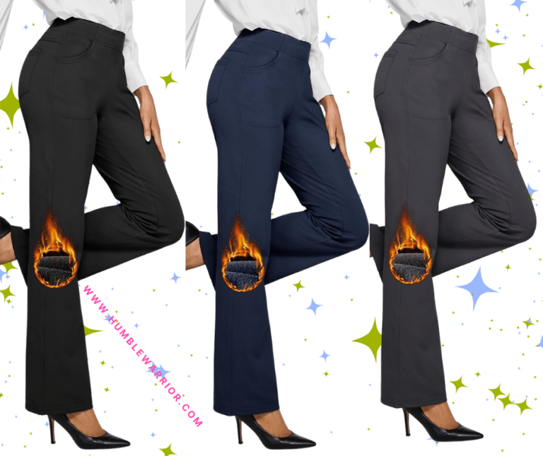 G4Free Women’s Fleecee Lined Flare Dress Pants!