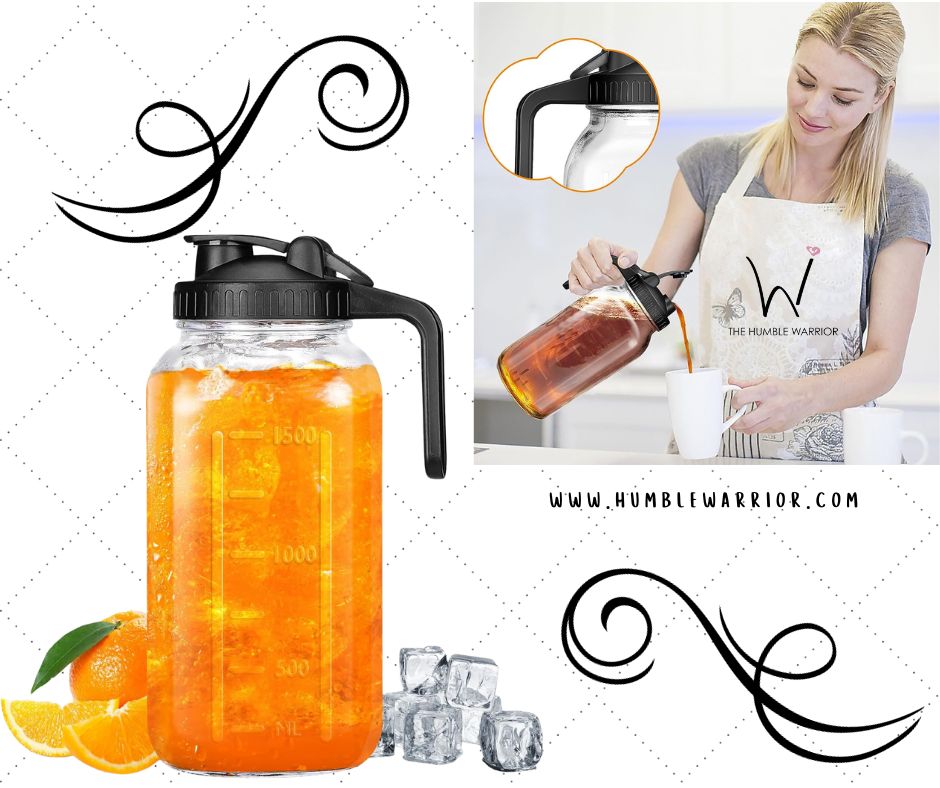 FABULOUS Nevfiro 64oz Mason Jar Pitcher!!