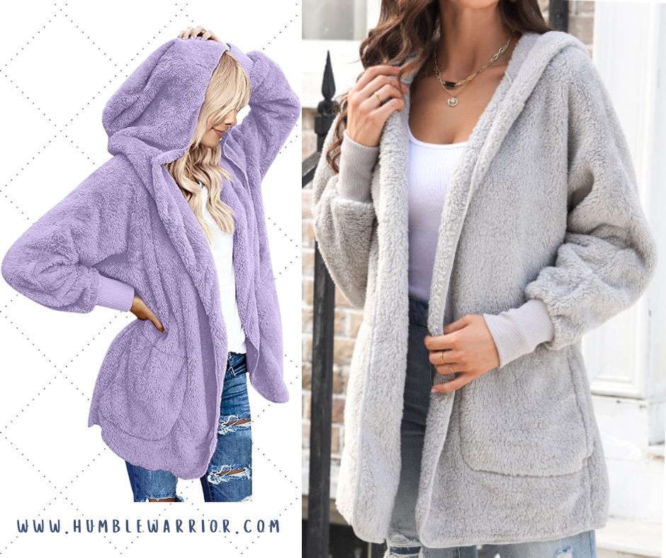 Group Favorite Luvamia Hooded Fuzzy Fleece Jacket!!