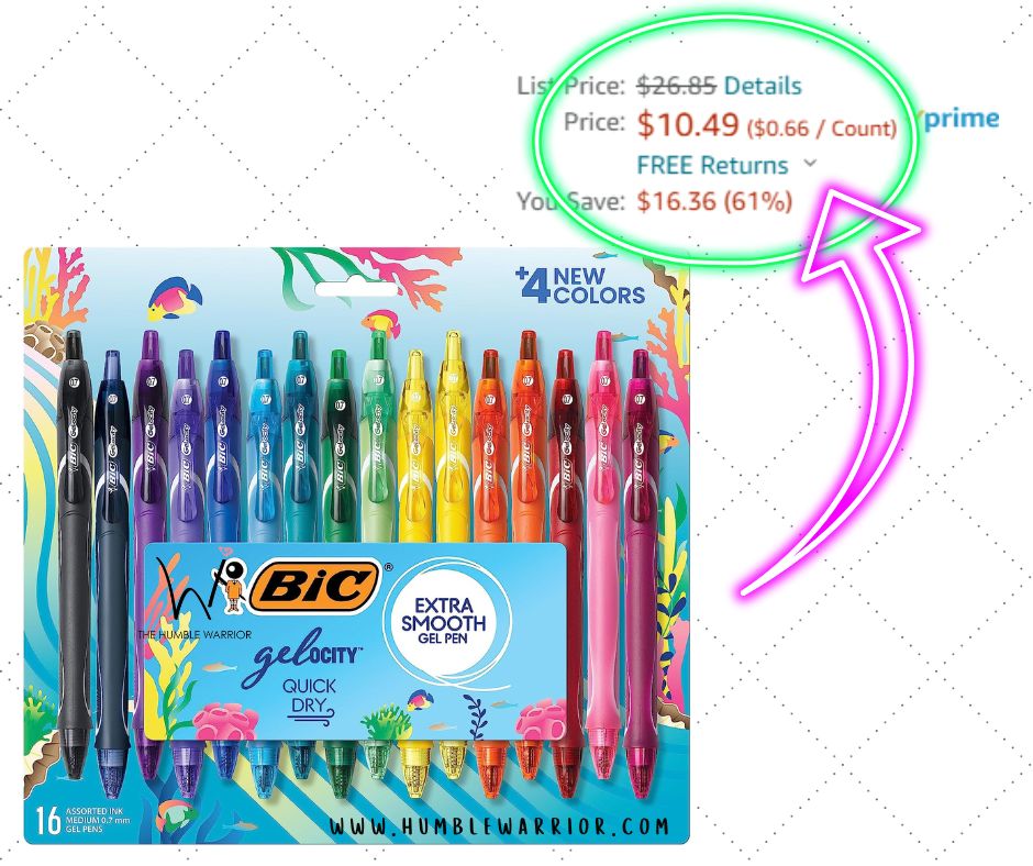 BIC Gel-ocity Quick Dry Ocean Themed Gel Pens!