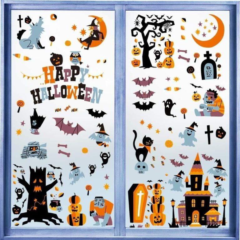 SPOOKTACULAR set of Halloween Window Clings!!