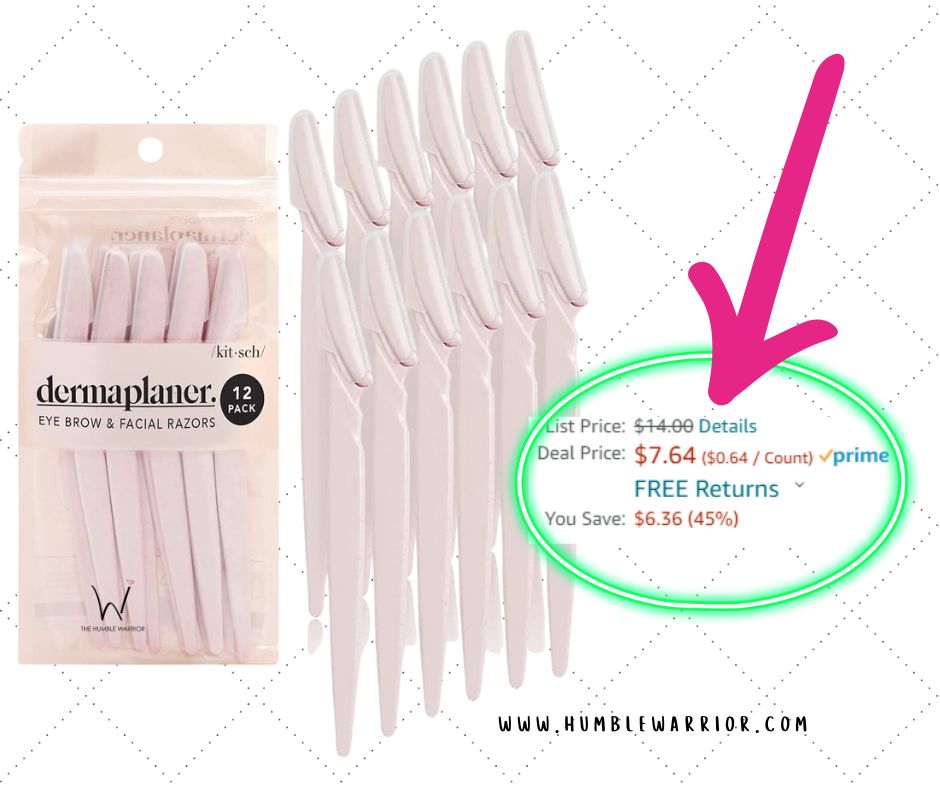 12-Pack Kitsch Dermaplaning Tools for Eyebrow & Face!!