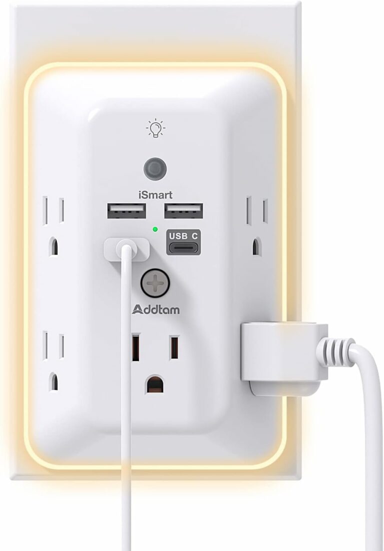 Multi Plug Outlet Extender with Night Light